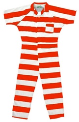Inmate One Pieces Striped Jumpsuits