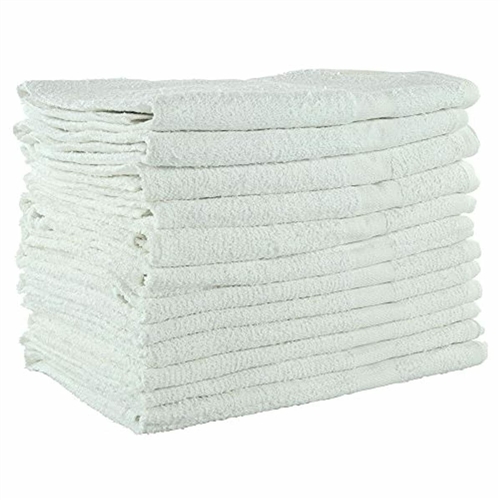 24 new 100% cotton  20x40 white hotel motel venice bath towels healthcare 10/s * 