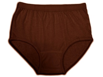 Womens Brown Cotton Panties - Dozen